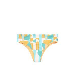 Nomads Womens Playa Bikini Bottoms - Expressivo Print And Peach Size 3XL